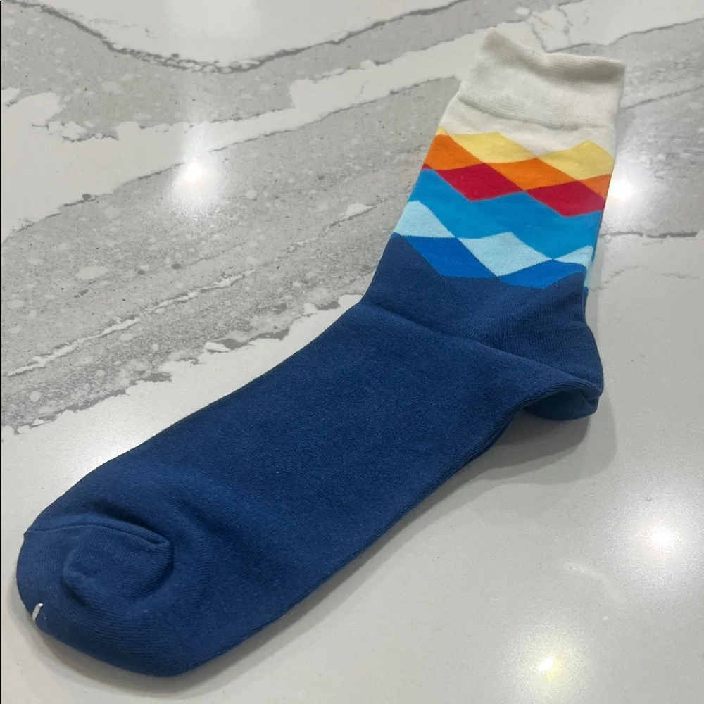 Colorful Geometric Men's‎ Sock